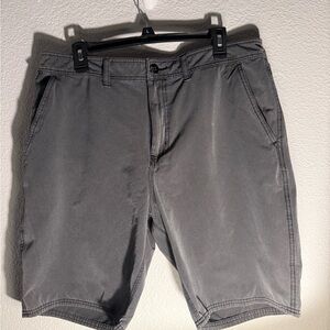 Vans Men's Charcoal Flat Front Shorts Waist Size 34